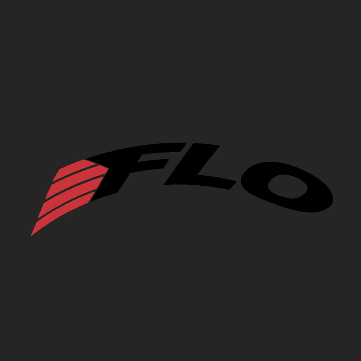 FLO 64, 77, DISC, Gravel Sticker Color: Stealth Red