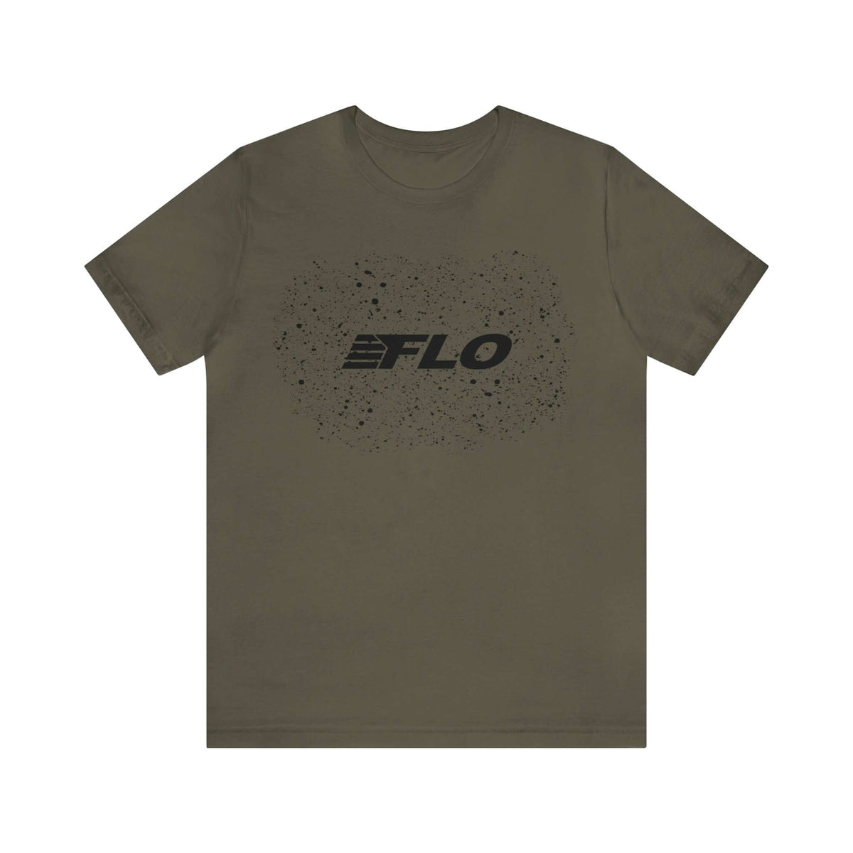 FLO Gravel Splatter T-Shirt Color: Army