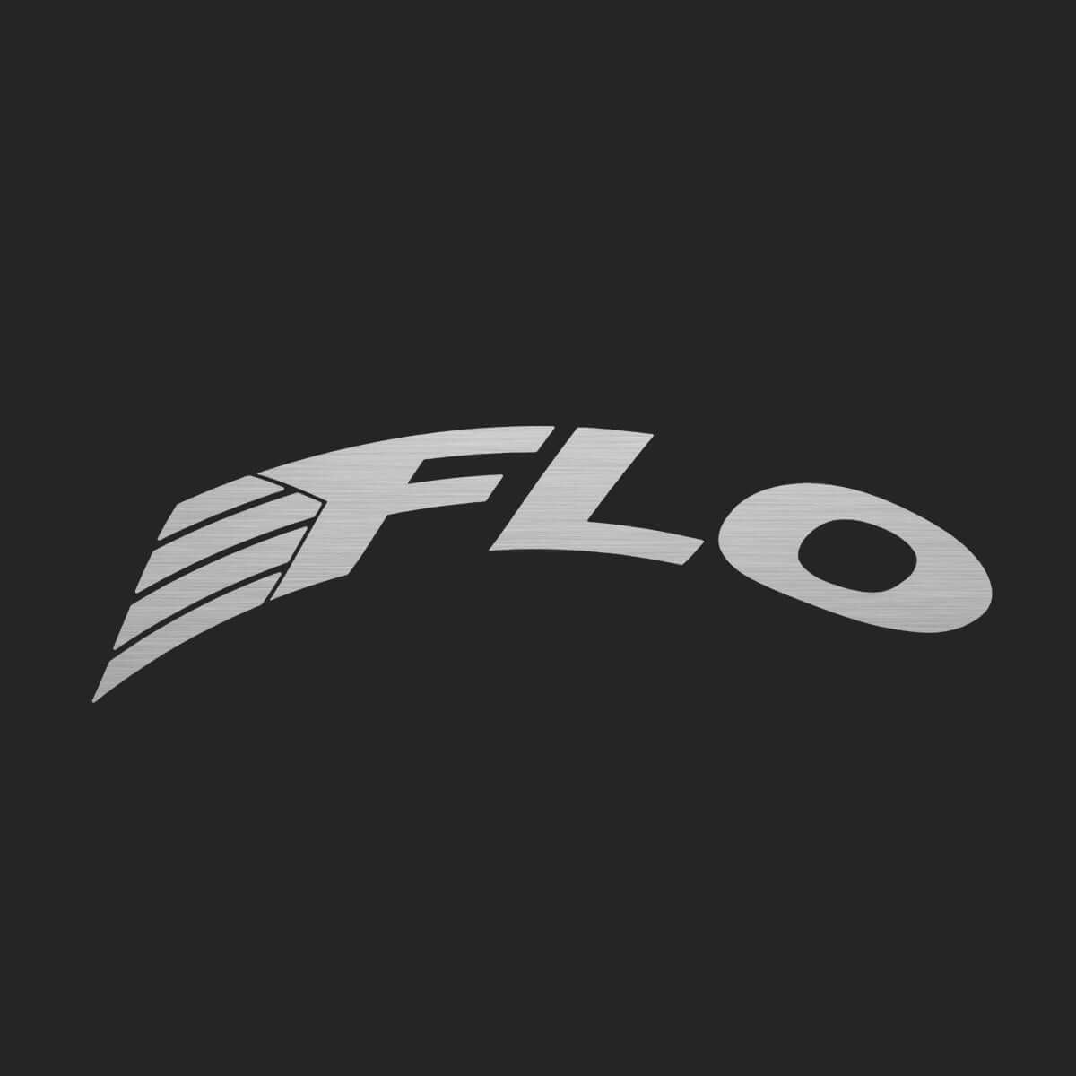 FLO 64, 77, DISC, Gravel Sticker Color: Brushed Chrome